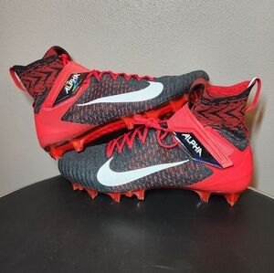 Nike Alpha Menace Elite 2 Football Cleats sz 16 New Black/Red